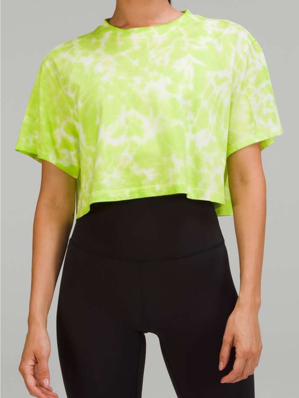Lululemon All Yours Cropped Cotton T-Shirt *Tie Dye Size 8